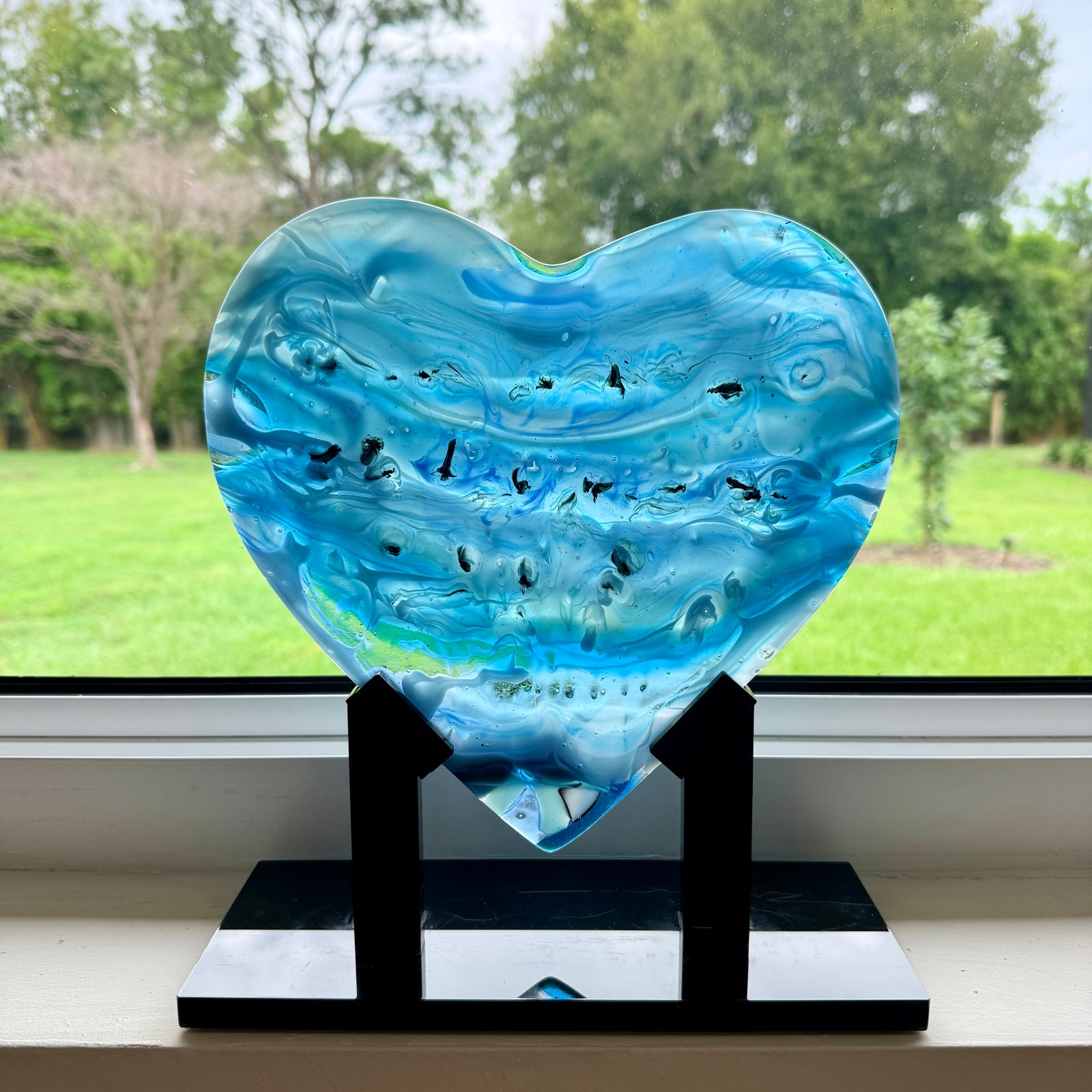 Blue Lagoon Heart