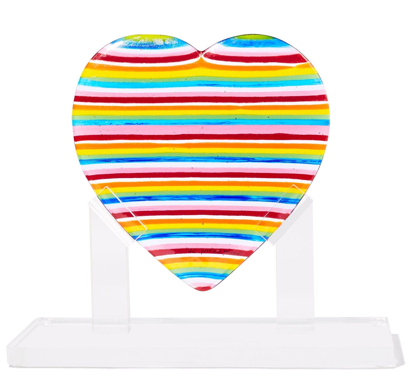 Rainbow Heart Sculpture, Medium #30