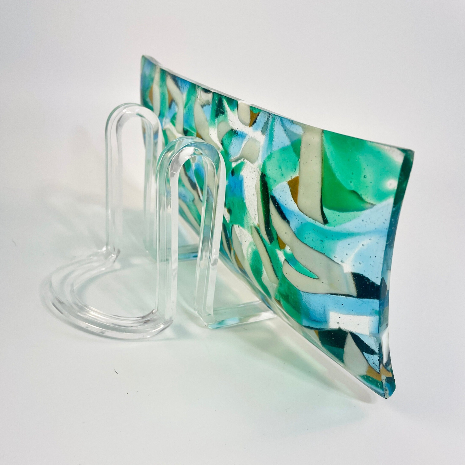 Turquoise Incense holder - Side View