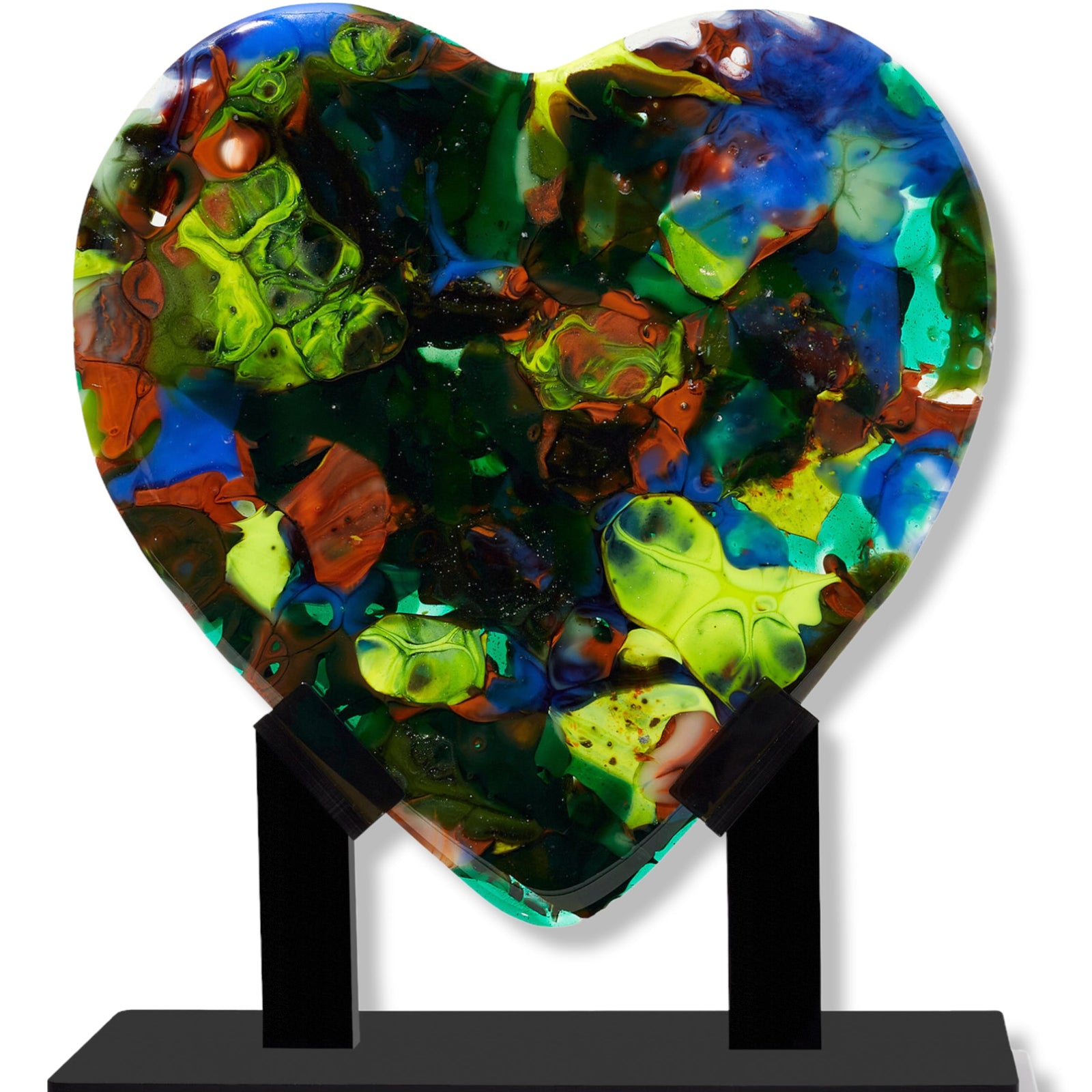 Neon Forest Heart Sculpture