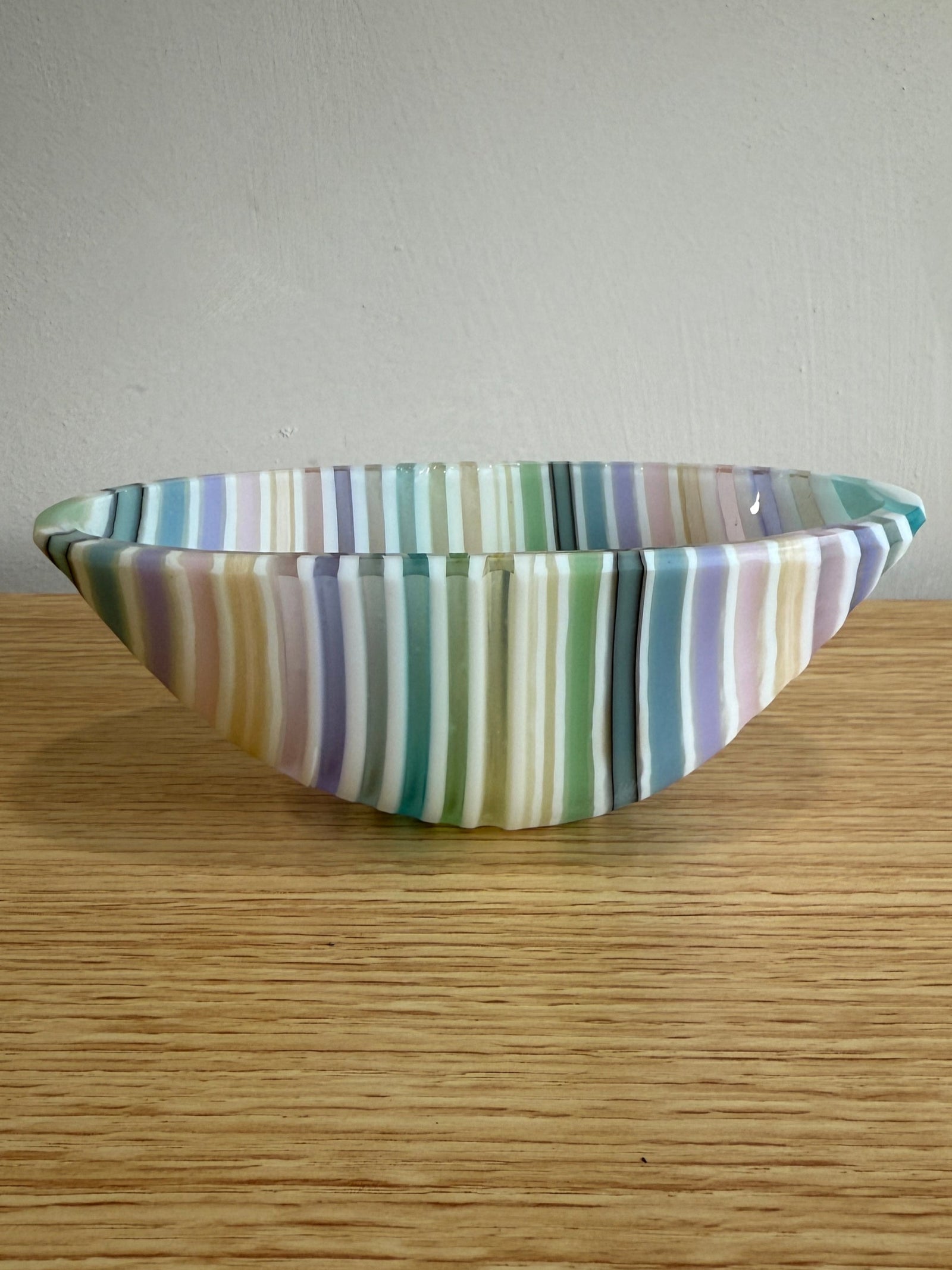 Pastel Striped Mini Vessel
