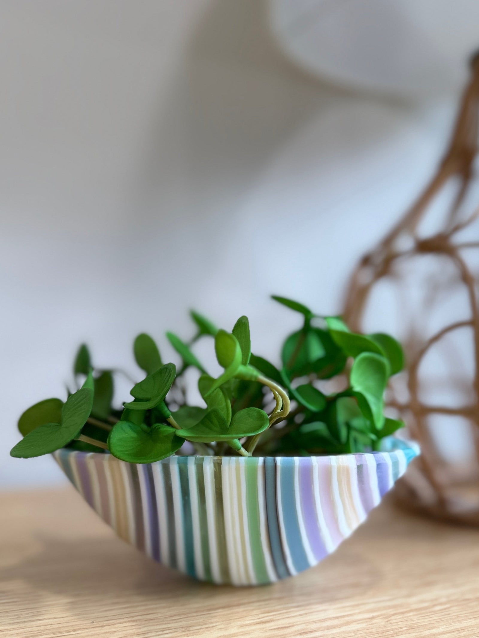 Pastel Striped Mini Vessel