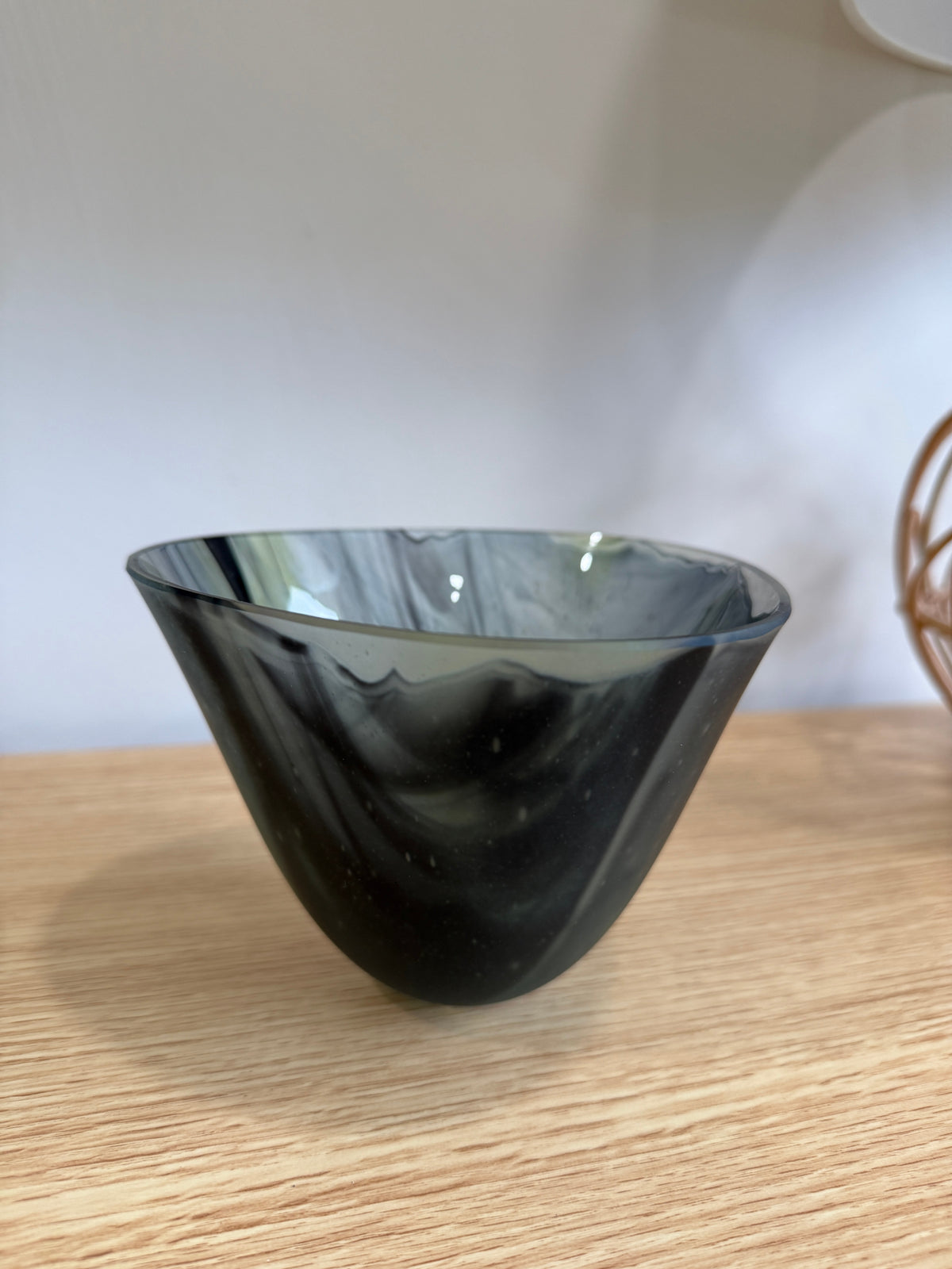 Black &amp; Green Smokey Vase
