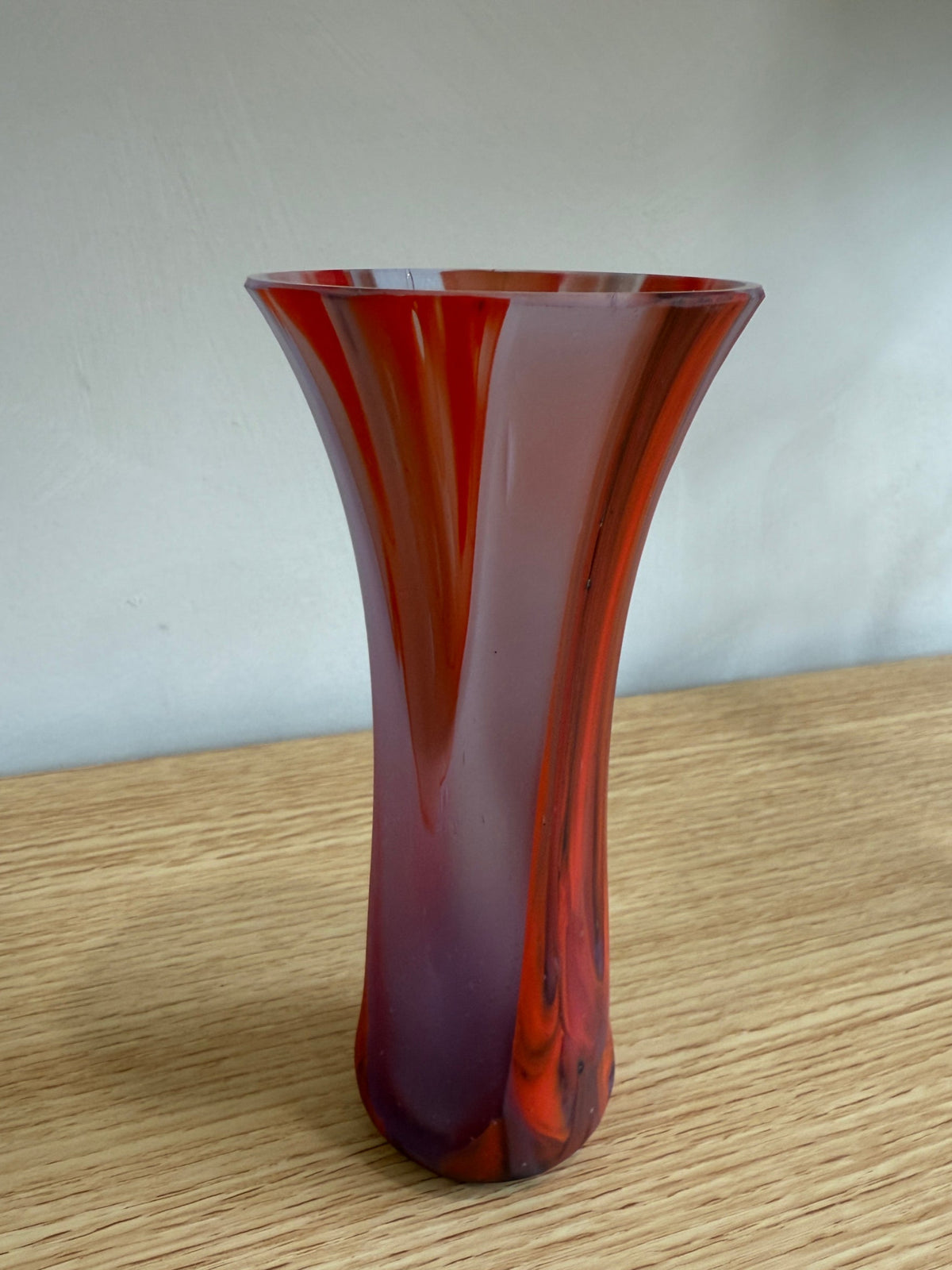 Red &amp; Lavender Mini Vase