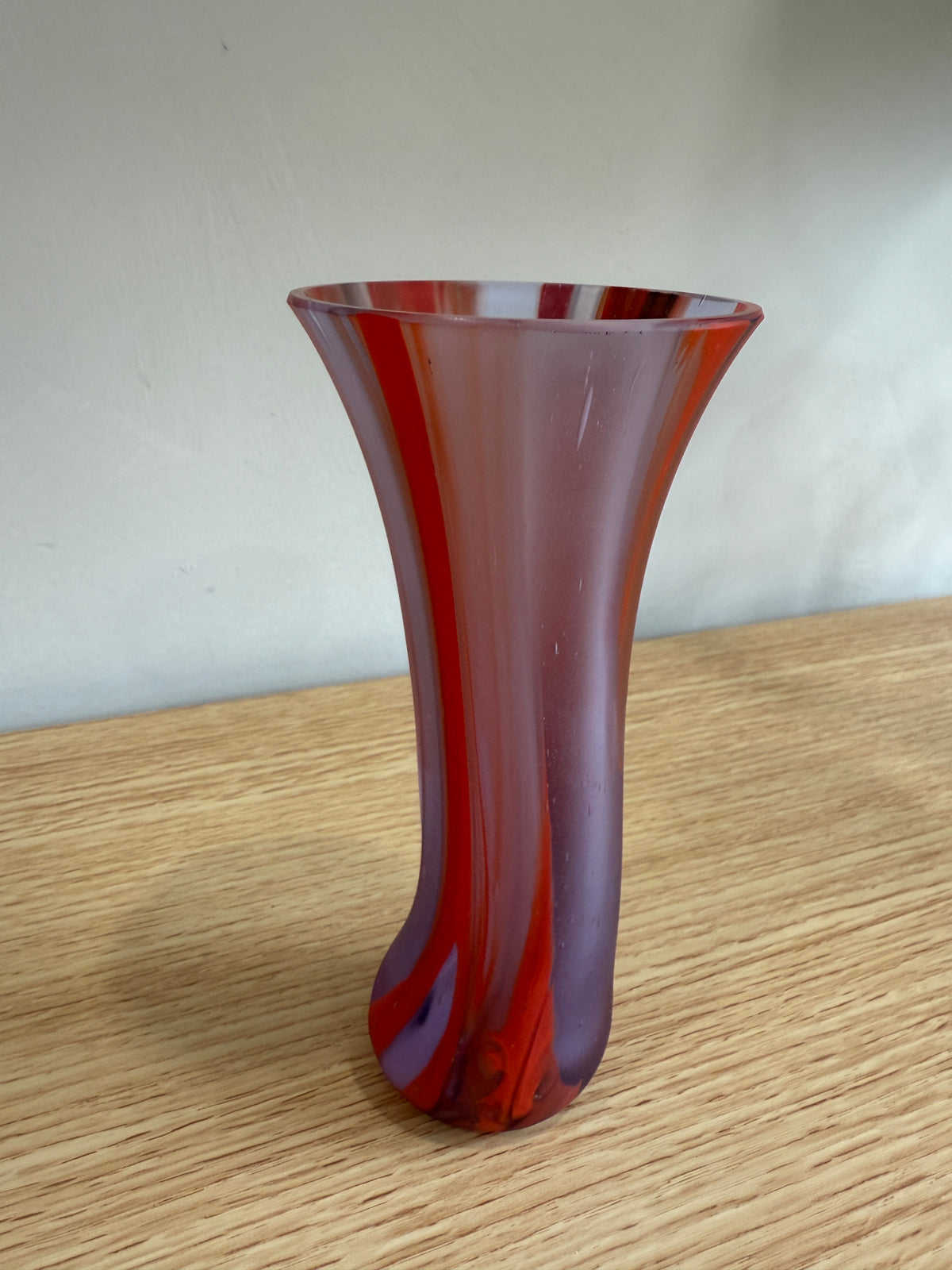 Red &amp; Lavender Mini Vase