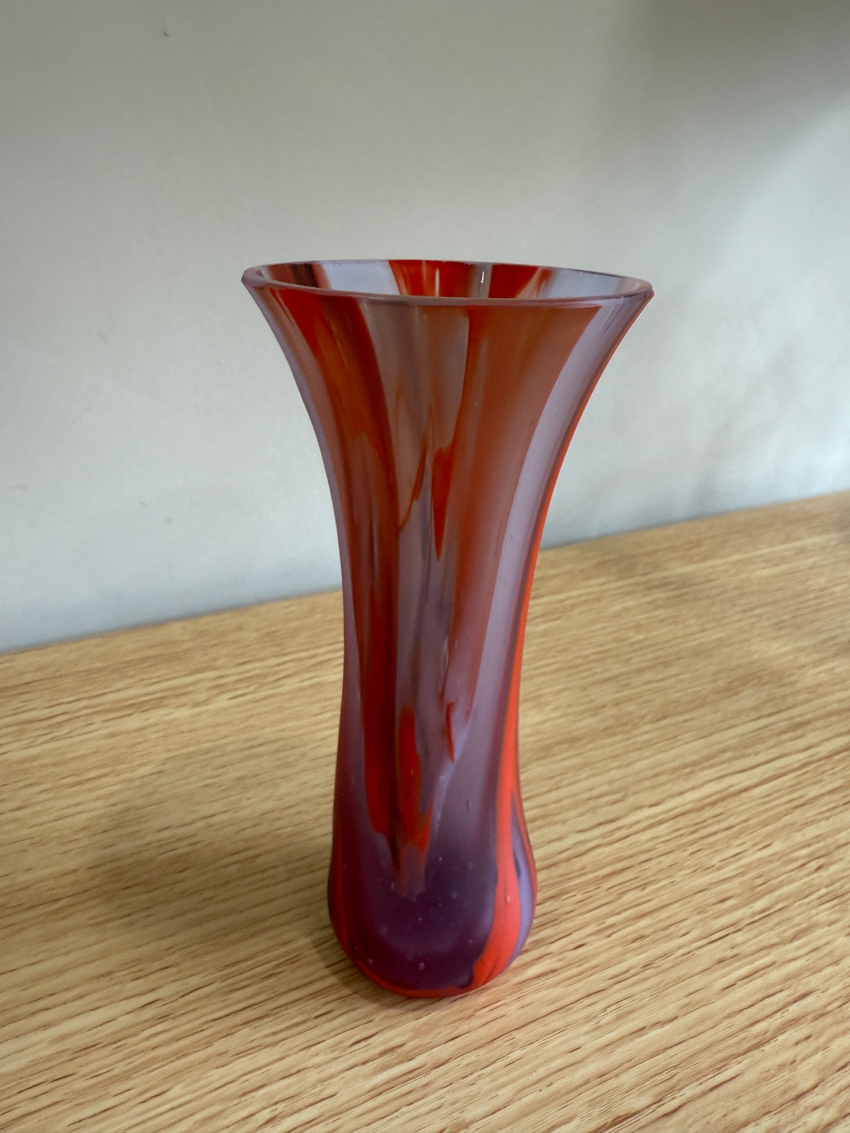 Red &amp; Lavender Mini Vase