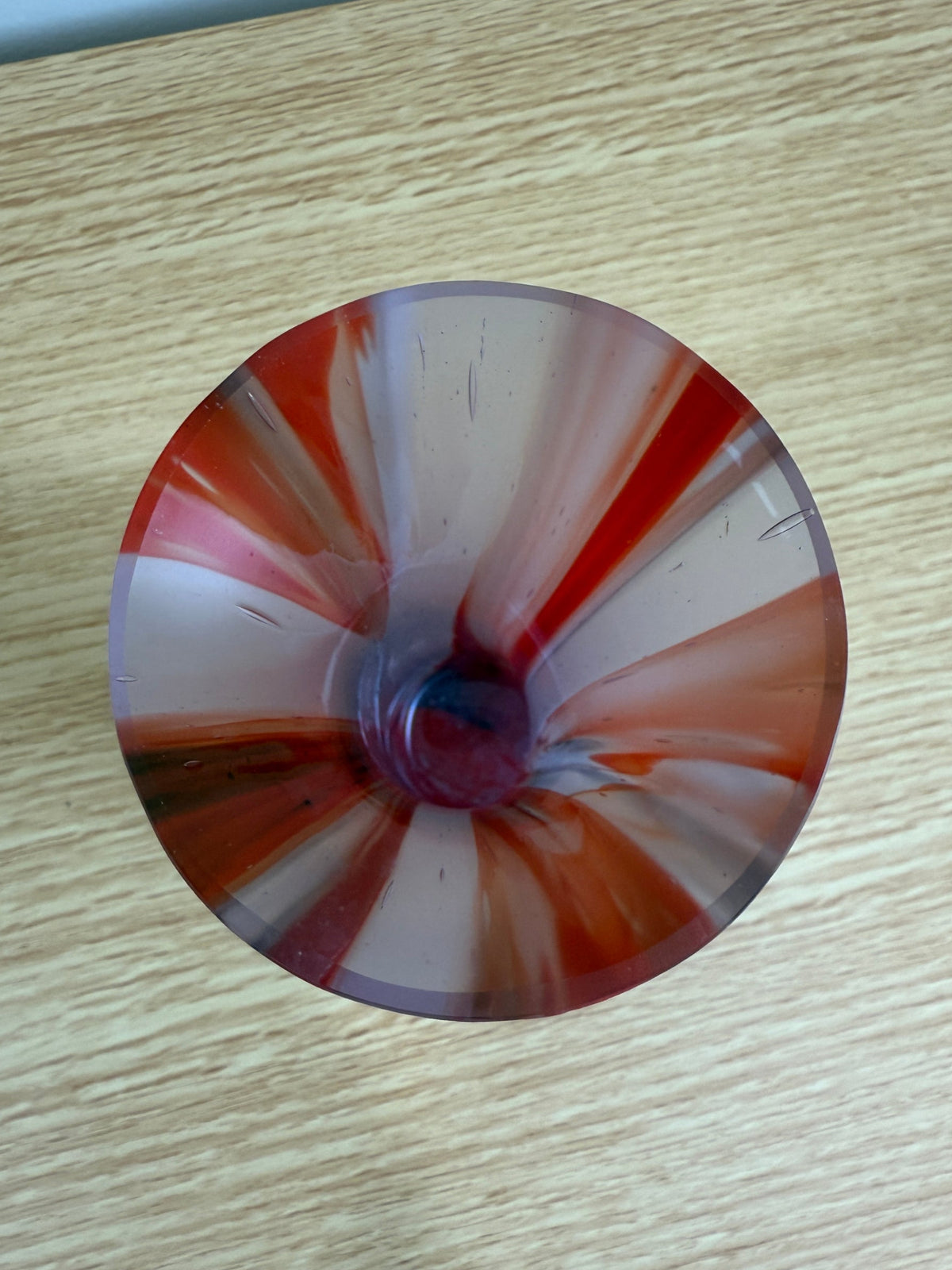 Red &amp; Lavender Mini Vase