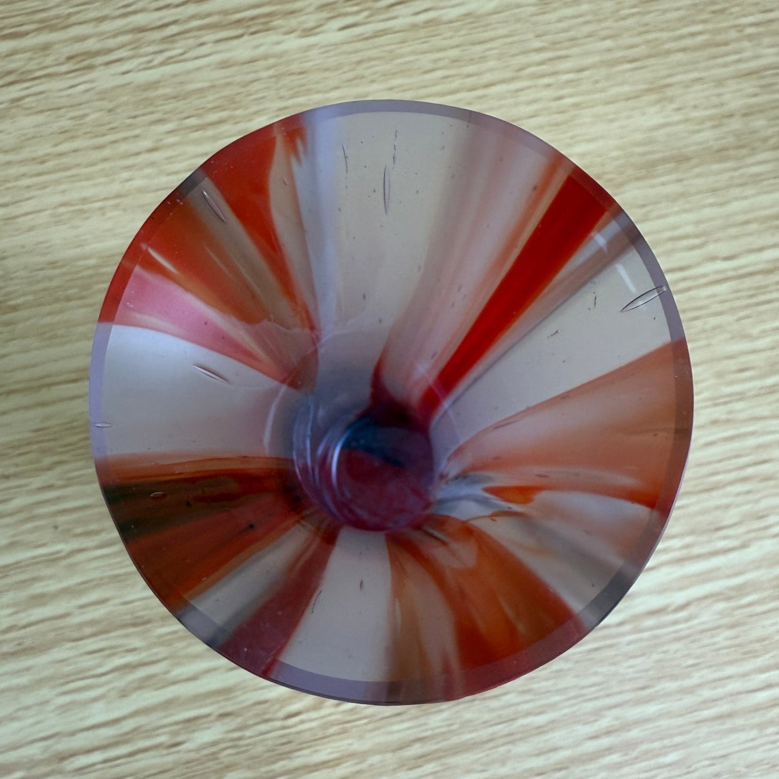 Red & Lavender Mini Vase