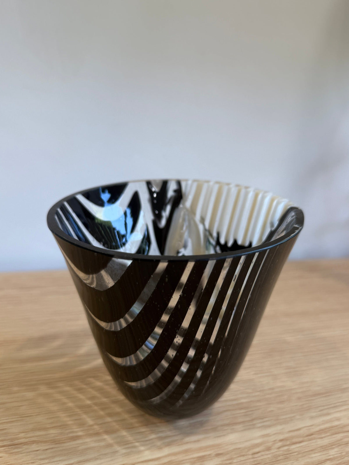 Black &amp; Cream Tea Vase