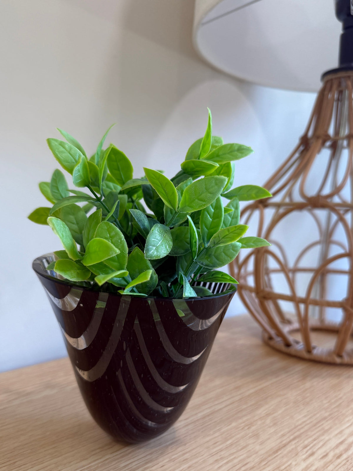 Black &amp; Cream Tea Vase