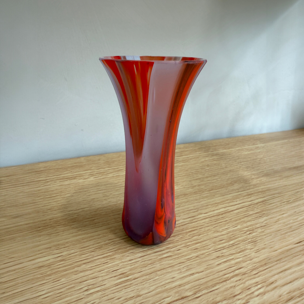 Red & Lavender Mini Vase
