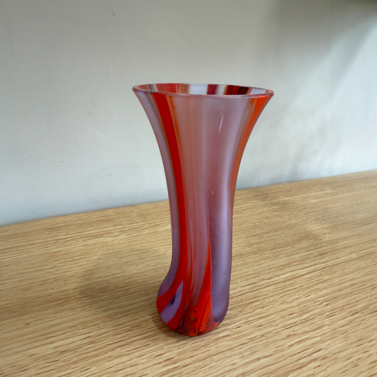 Red & Lavender Mini Vase