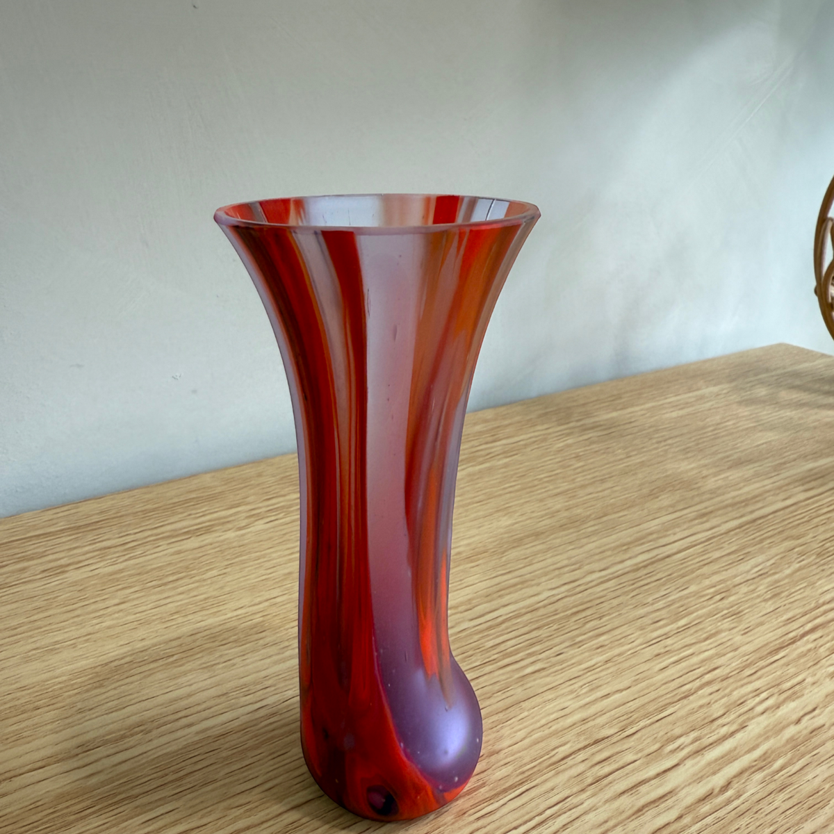 Red & Lavender Mini Vase