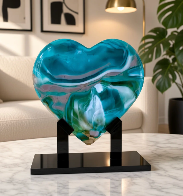 Reserve a Custom Glass Heart - $150 Deposit