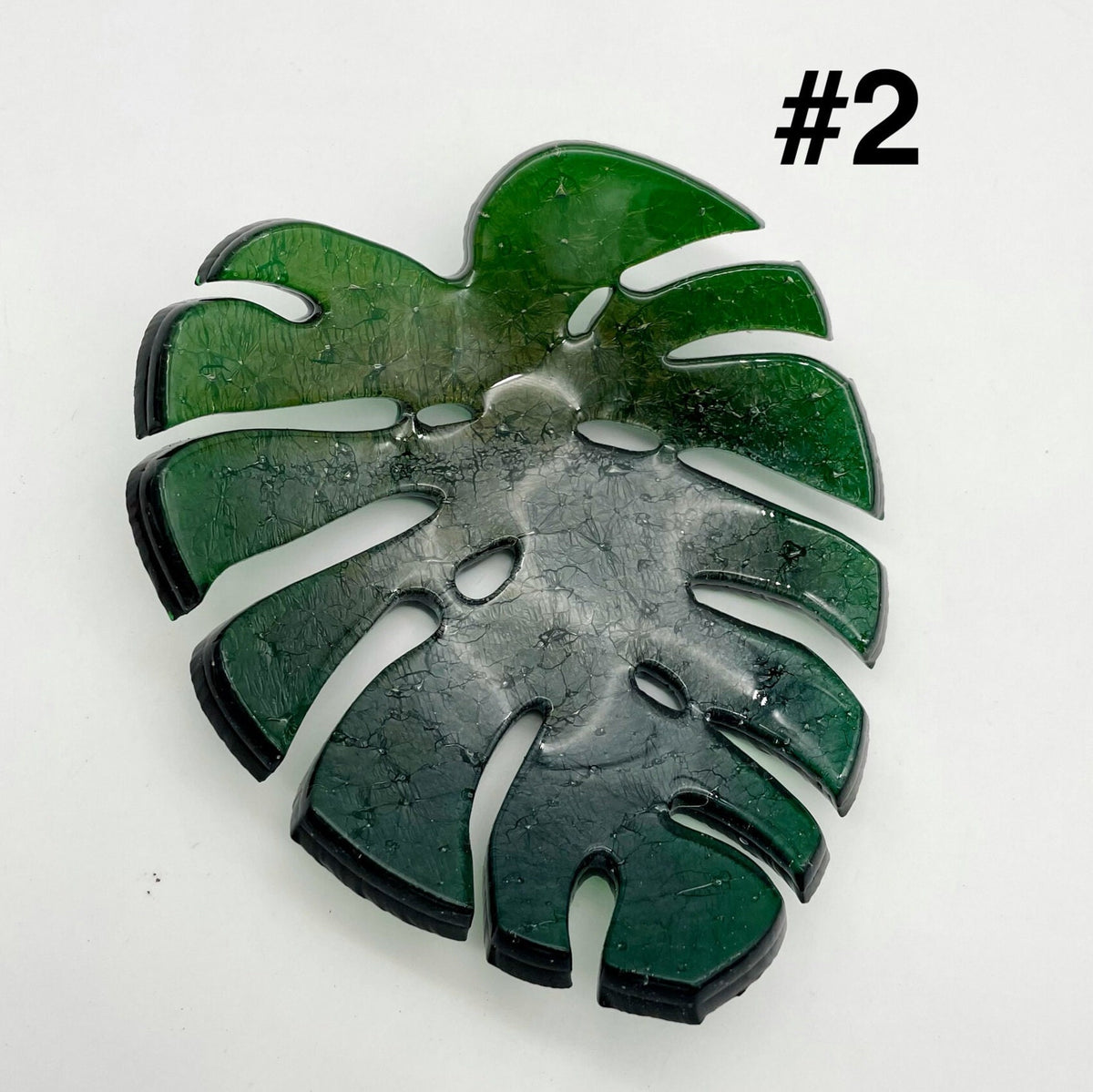 Iridescent Green Monstera Mini Dishes - img 2