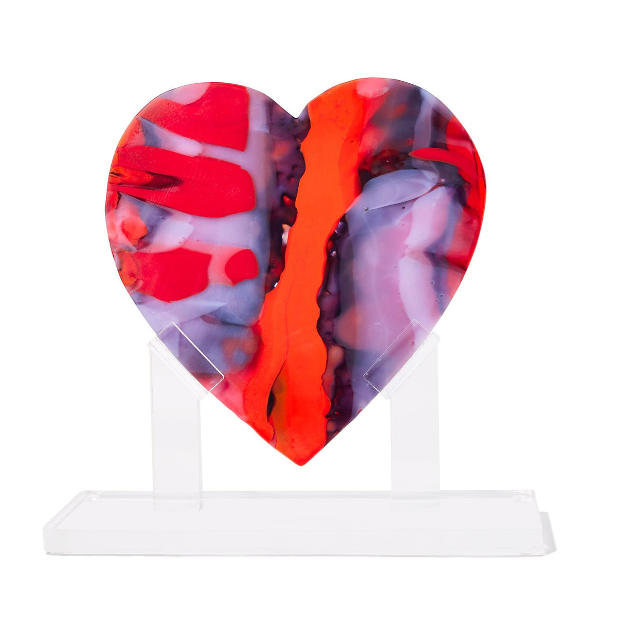 Red Velvet Heart Sculpture, Medium #16
