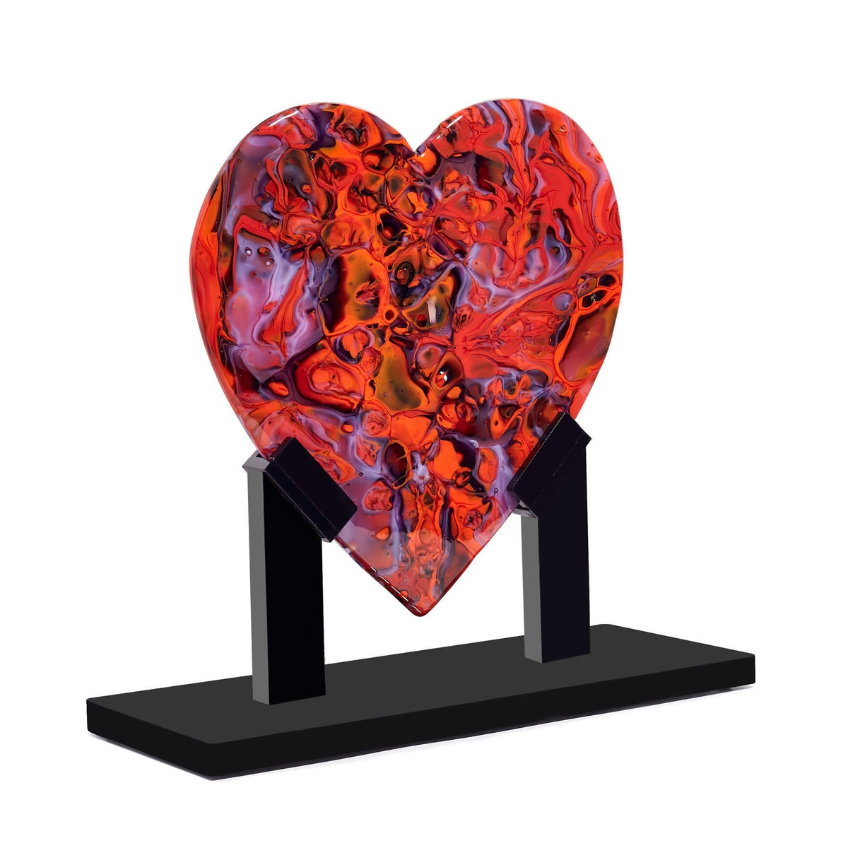 Red Velvet Heart Sculpture, Medium #16
