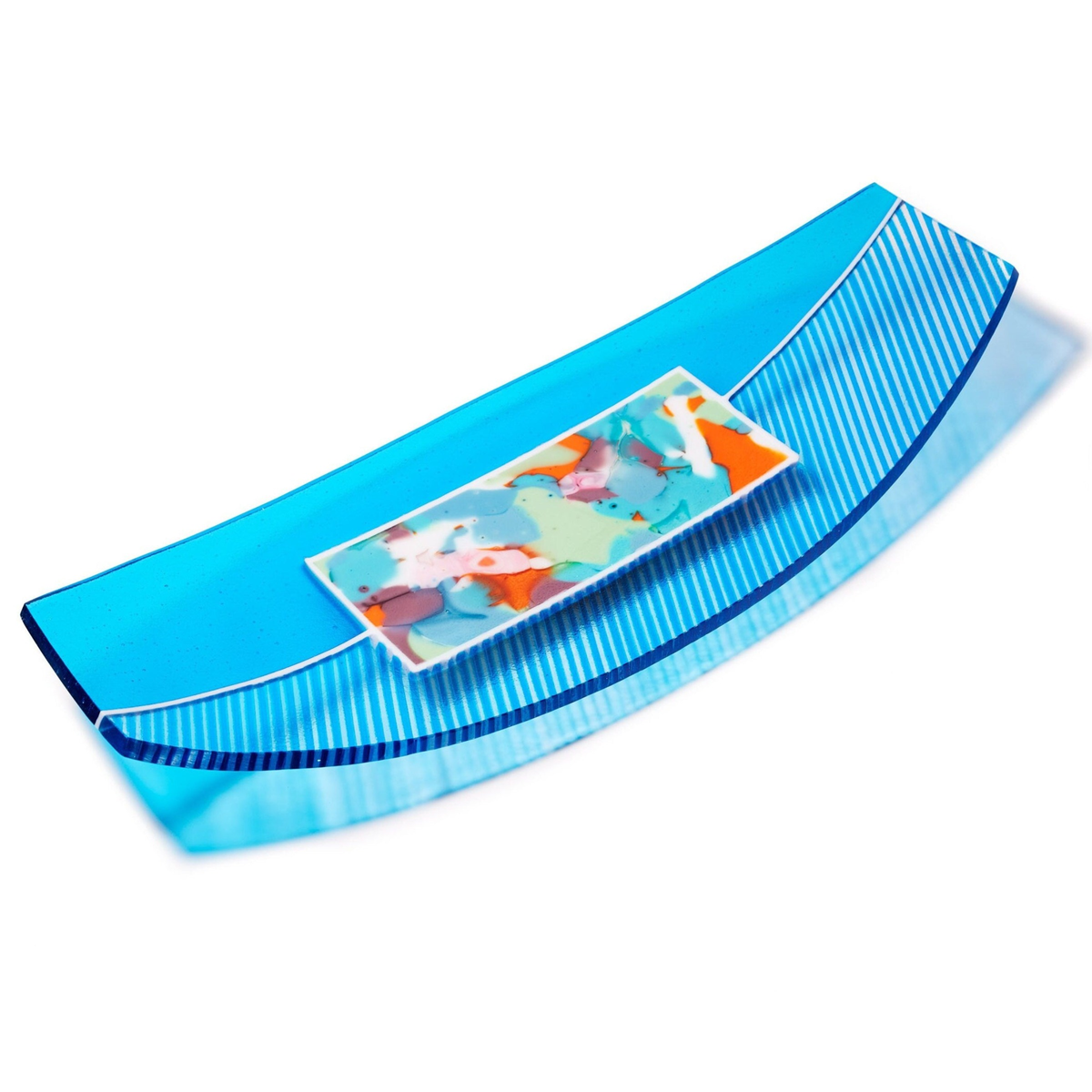 Aqua Blue Boat Tray