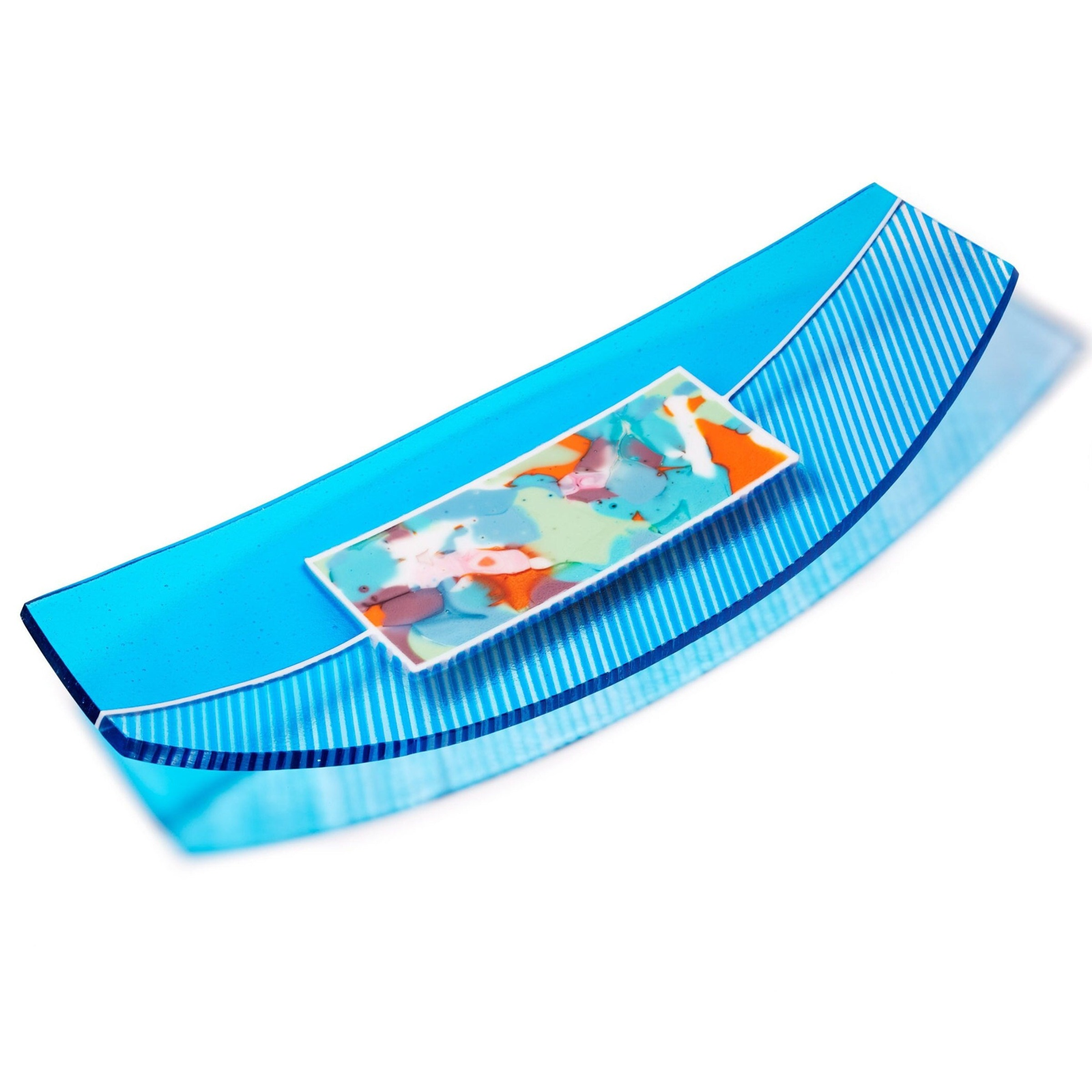 Aqua Blue Boat Tray