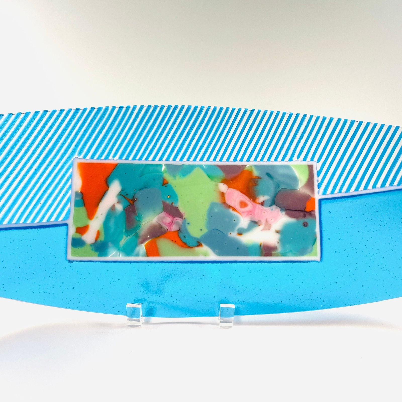 Aqua Blue Boat Tray  - img 1