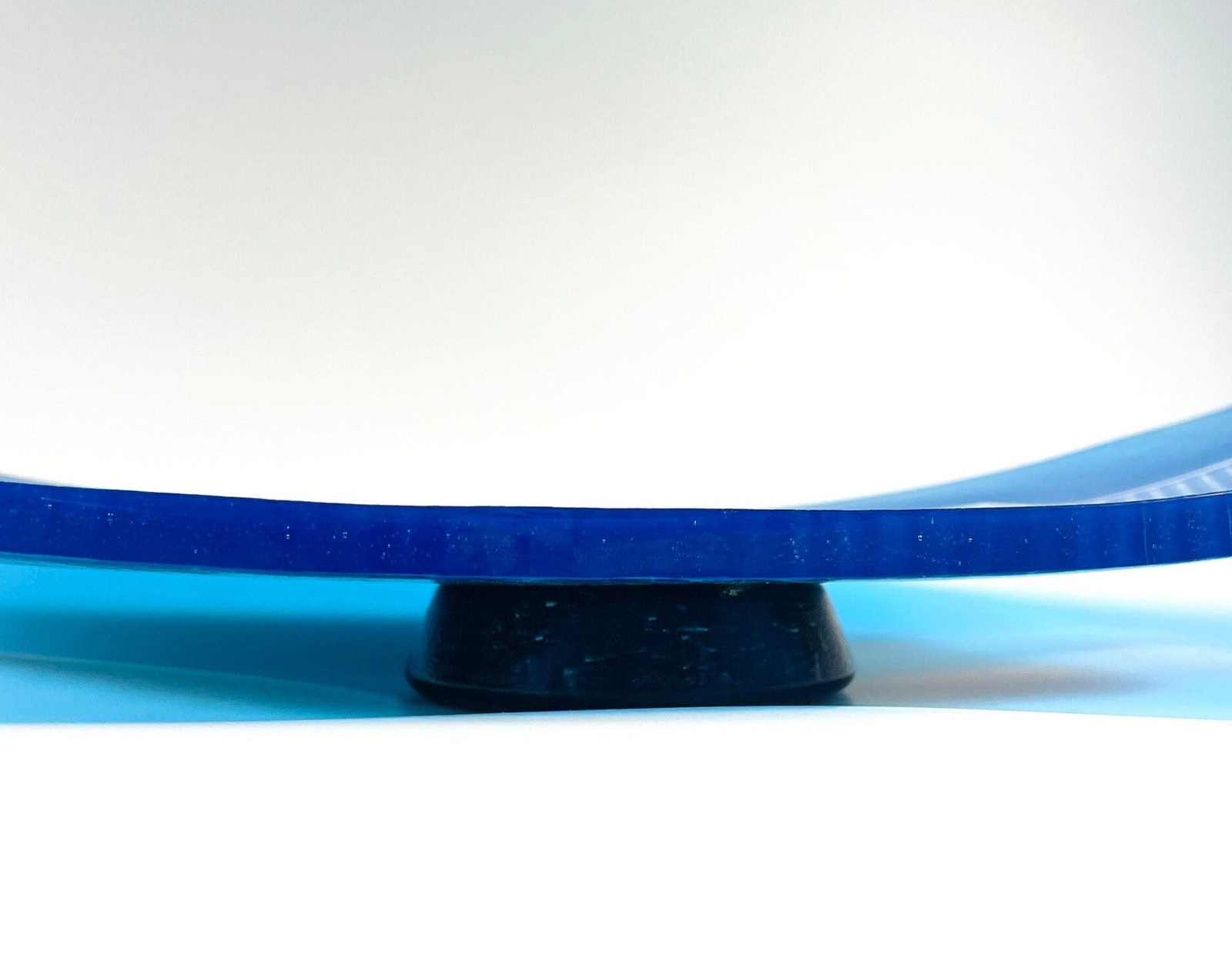 Aqua Blue Boat Tray - Bottom View