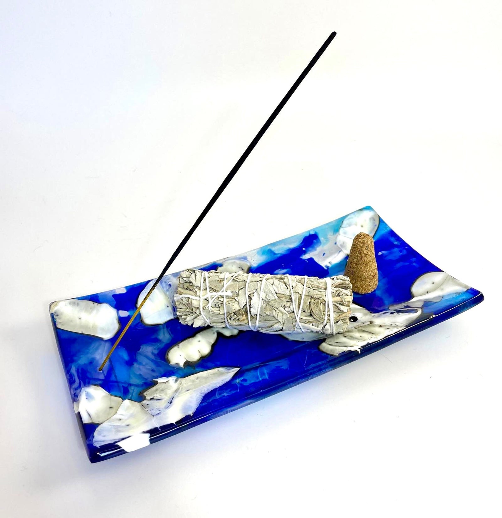 Blue & Clouds Incense Burner