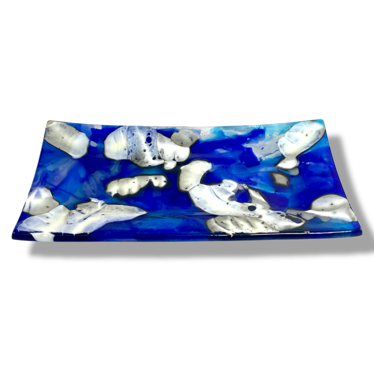 Blue &amp; Clouds Incense Burner - Front View