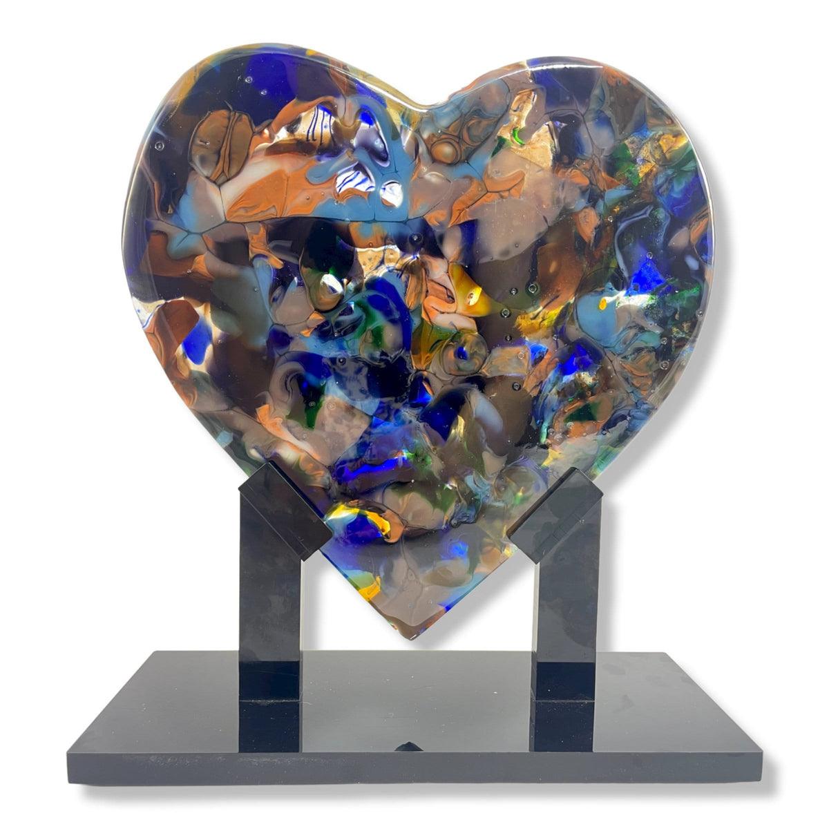 Fall Forest Heart Sculpture