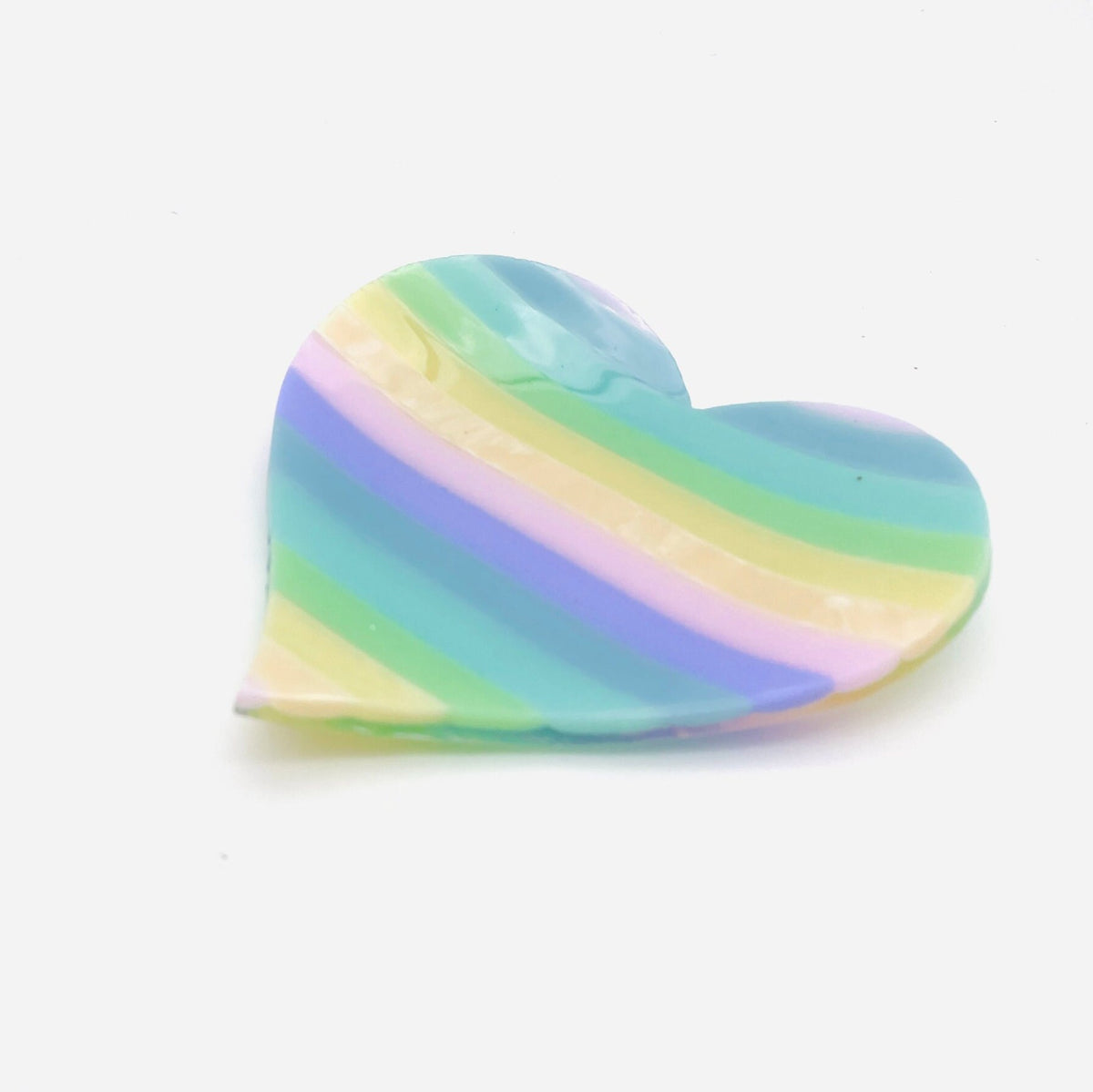 Heart Glass Dish Set, Fused Glass Rainbow Heart soap dish, Pastel Gift for Her, Pastel Rainbow Decor, Paste Heart Rainbow Ring Dishes
