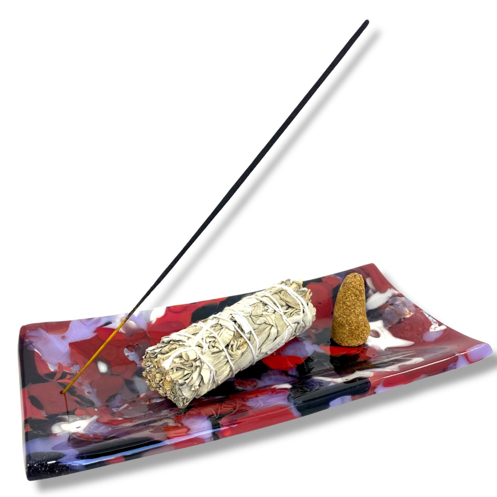 Red & Purple Incense Burner