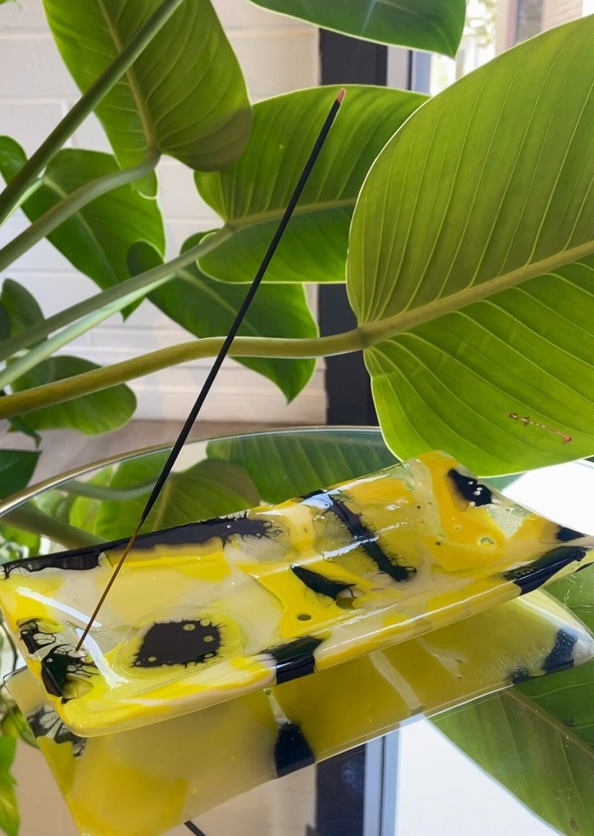 Neon Yellow Burner Dish