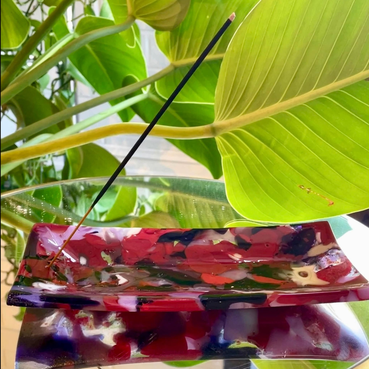 Red &amp; Purple Incense Burner