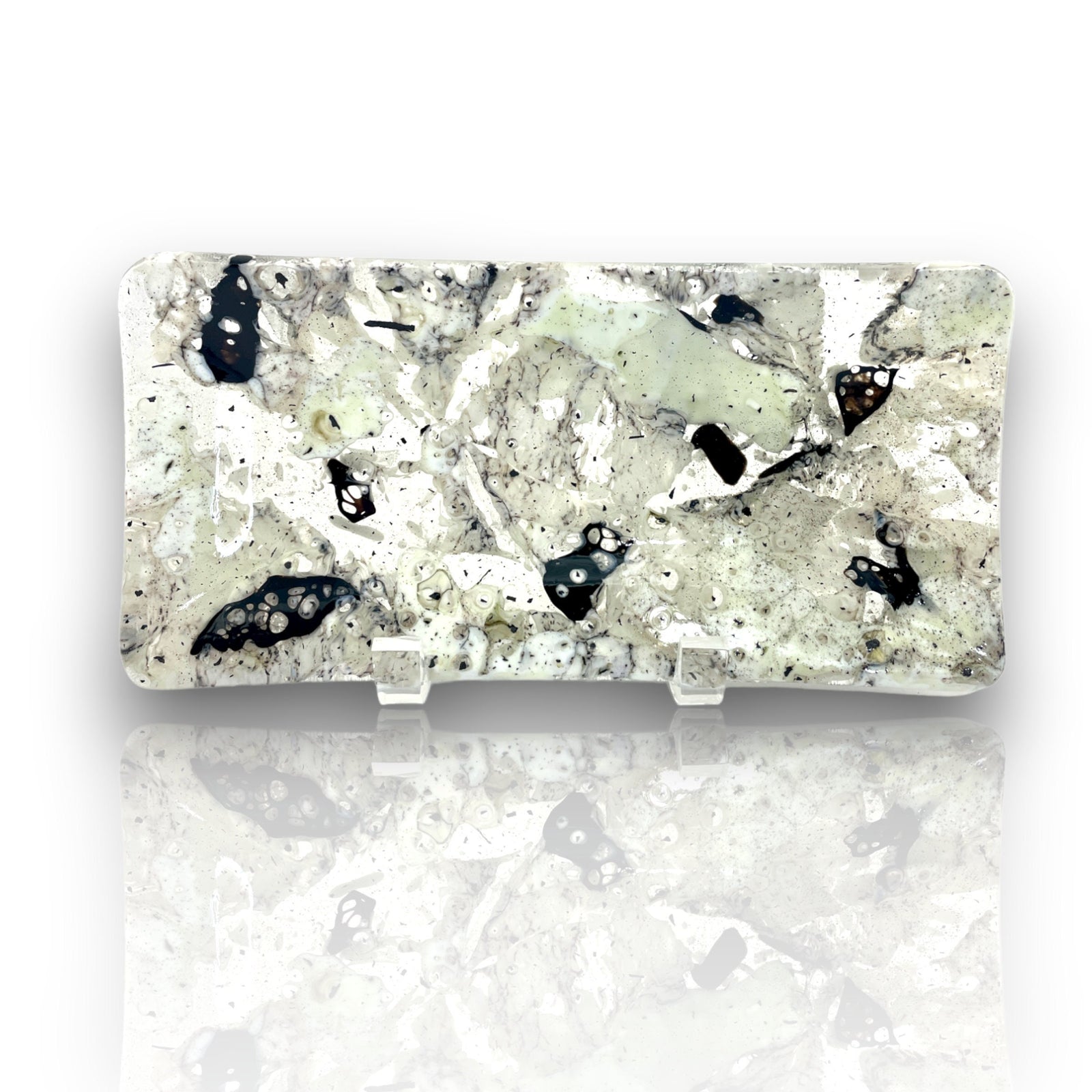 White Granite Incense Burner