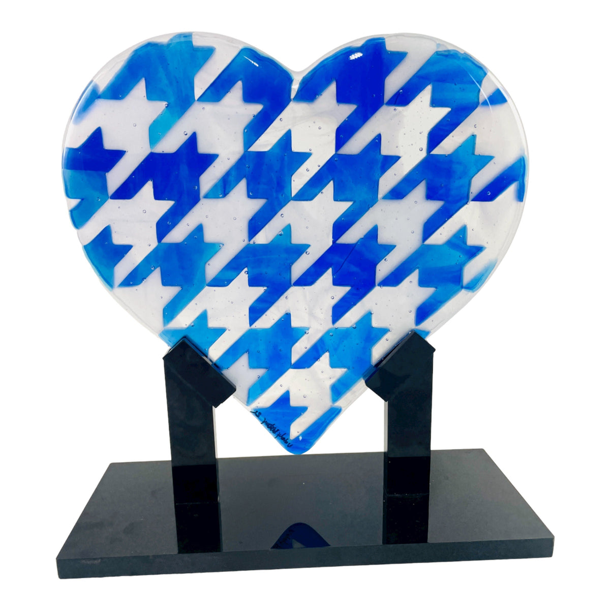 Houndstooth Heart Sculpture