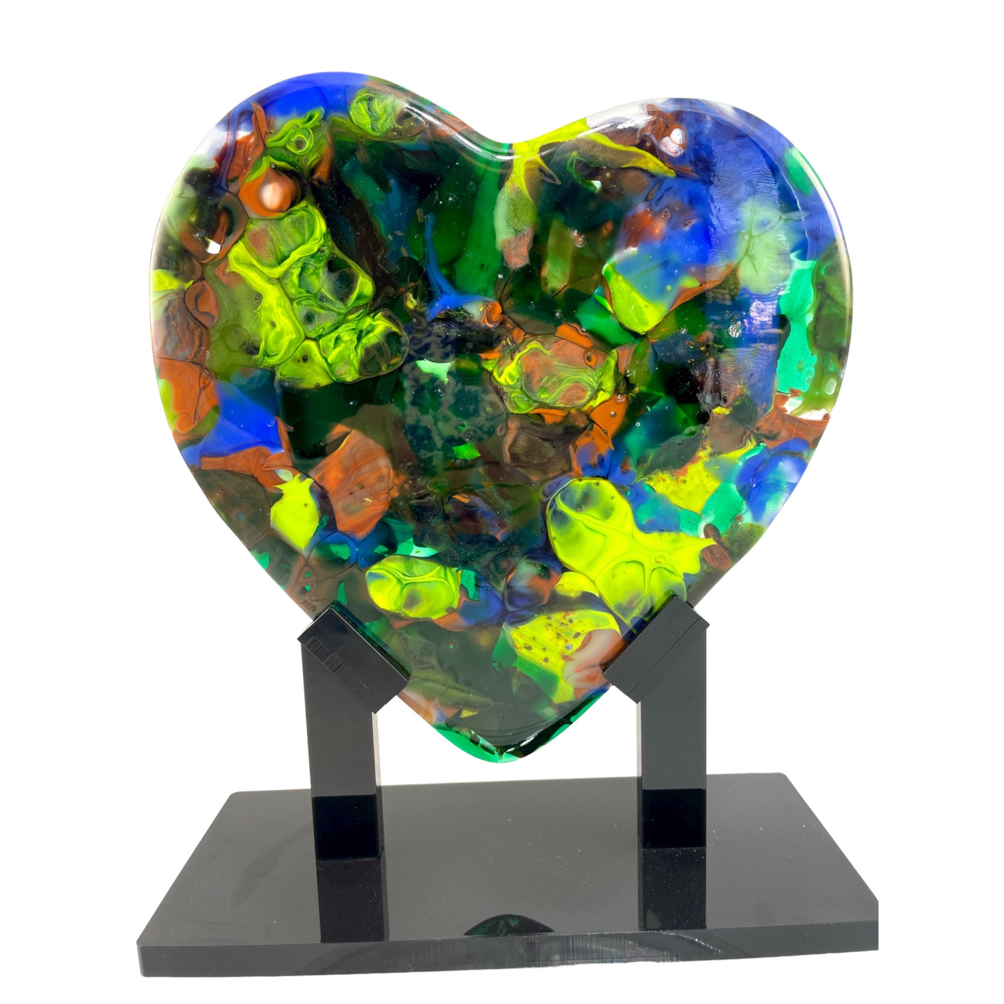 Neon Forest Heart Sculpture