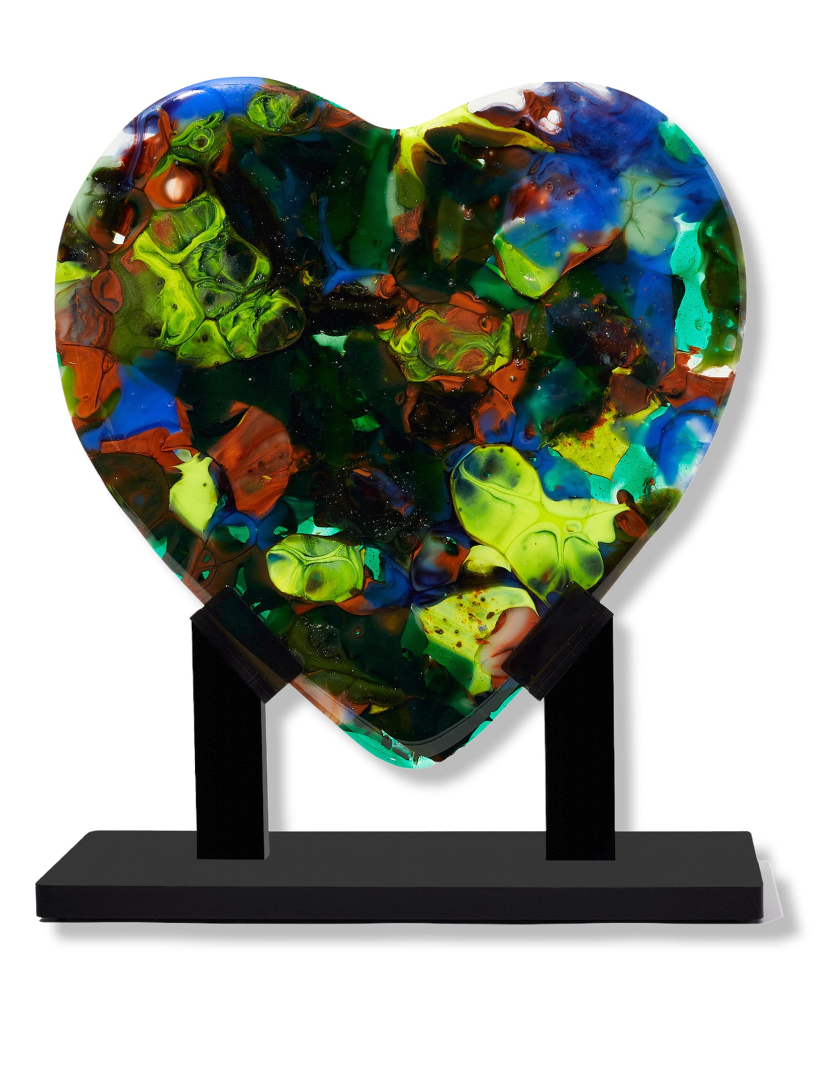 Neon Forest Heart Sculpture