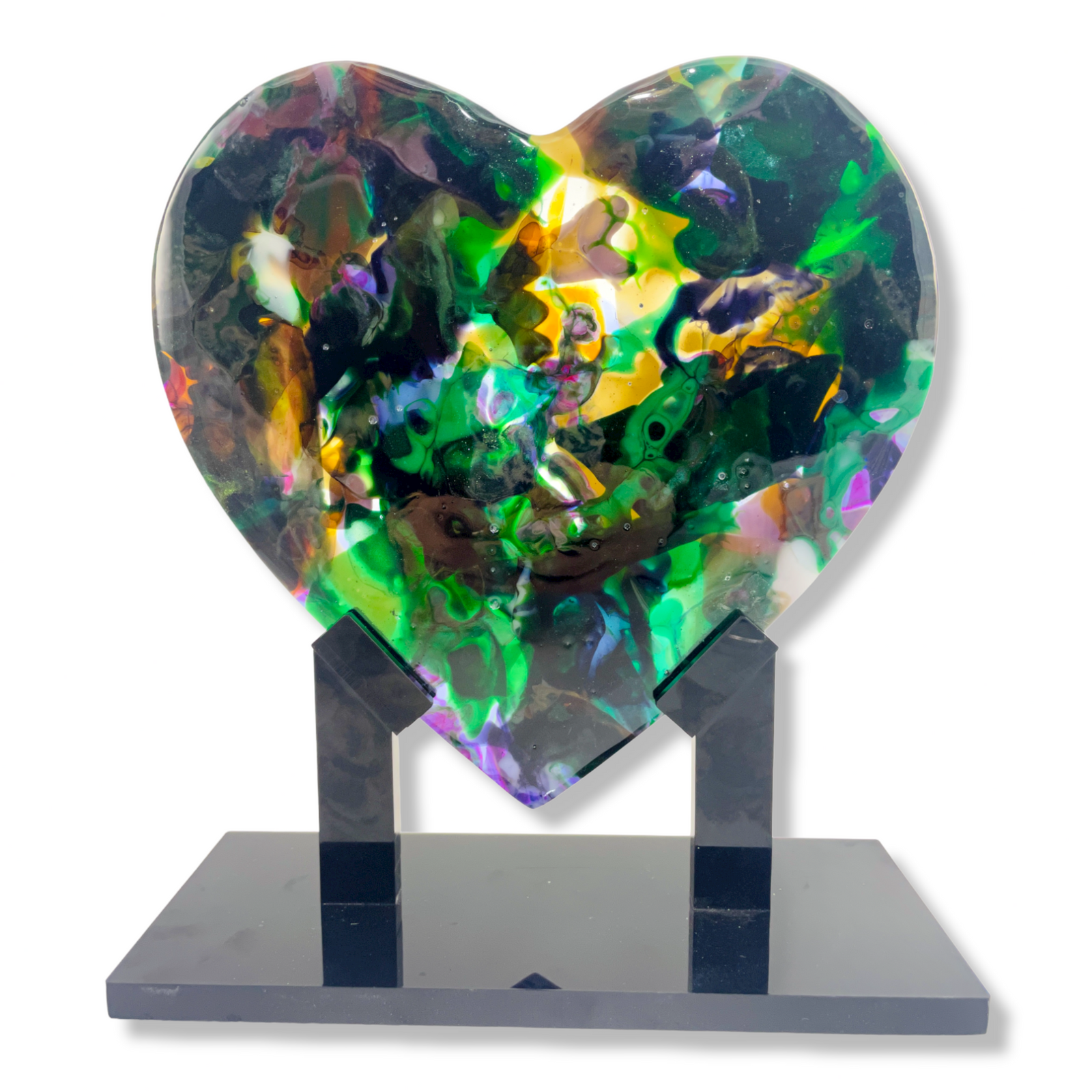 Autumn Forest Heart Sculpture